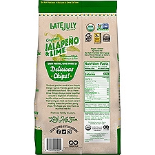 LATE JULY® Snacks Restaurant Style Jalapeno & Lime Tortilla Chips, 11 Ounce