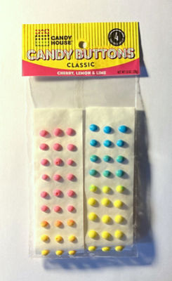 Candy House Candy Buttons Cherry, Lemon & Lime Classic, 1.0 oz