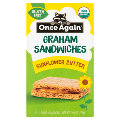 Once Again Sunflower Butter Graham Sandwiches, 5 count, 1.59 oz