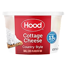Hood Country Style Small Curd 4% Milkfat Min Cottage Cheese, 16 oz