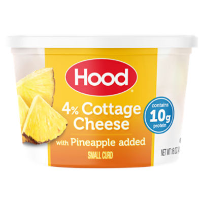 Hood Cottage Cheese with Pineapple, 16 oz