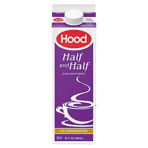 Add it to coffee for an unbelievably rich and creamy taste. Or use it as a key ingredient in soups and baked goods. However you add it, Hood Half & Half makes your favorites taste that much better.