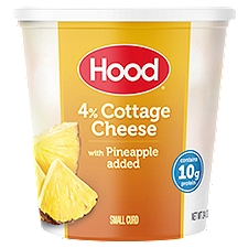 Hood Small Curd 4% Cottage Cheese with Pineapple Added, 24 oz