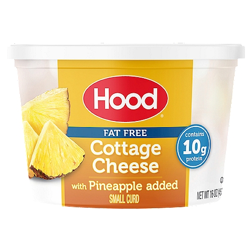 Hood Fat Free Cottage Cheese with Pineapple, 16 oz