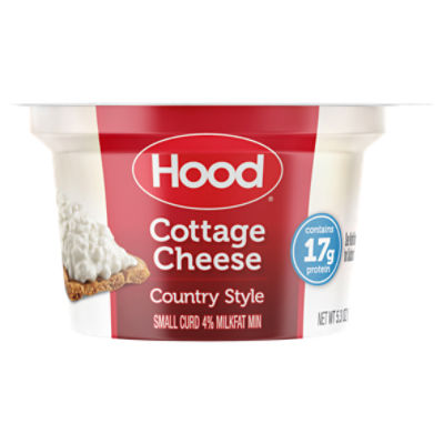 Hood Country Style Small Curd 4% Milkfat Min Cottage Cheese, 5.3 oz
