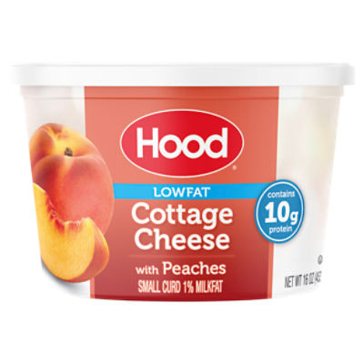 Hood Lowfat Cottage Cheese with Peaches, 16 oz