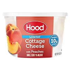 Hood Low Fat Cottage Cheese with Peaches, 16 Ounce