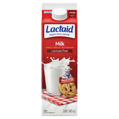 Lactaid Lactose Free Milk, 1 quart