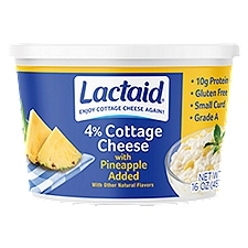 Lactaid Pineapple Cottage Cheese 4% Milkfat, 16 oz