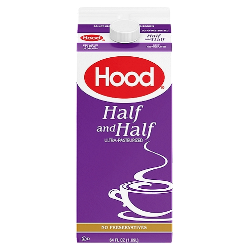 Hood Half & Half, 64 fl oz
Add it to coffee for an unbelievably rich and creamy taste. Or use it as a key ingredient in soups and baked goods. However you add it, Hood Half & Half makes your favorites taste that much better.
