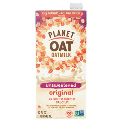 Planet Oat Unsweetened Original Oatmilk, 32 fl oz