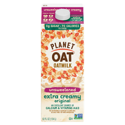 Oat Unsweetened Extra Creamy Oatmilk, 52 oz ShopRite