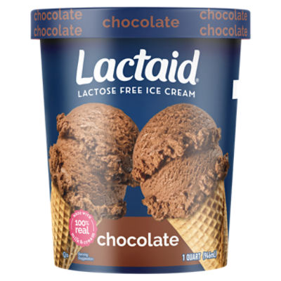 Lactaid Chocolate Lactose Free Ice Cream, 1 quart Fairway
