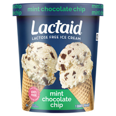 Lactaid Mint Chocolate Chip Lactose Free Ice Cream, 1 quart