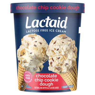 Lactaid Chocolate Chip Cookie Dough Ice Cream, 1 Quart, 32 Fluid ounce