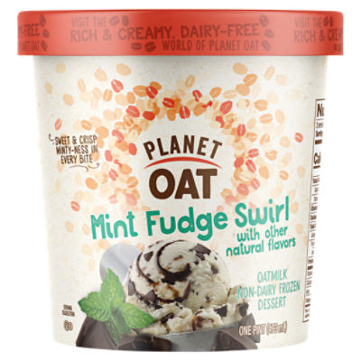 Oat Mint Fudge Swirl Oatmilk NonDairy Frozen Dessert, one pint