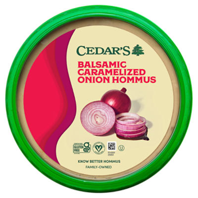Cedar's Balsamic Caramelized Onion Hommus, 8 oz