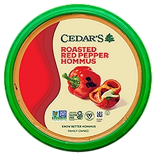 Cedar's Roasted Red Pepper Hommus, 8 oz