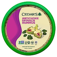 Cedar's Hommus - Artichoke Spinach, 8 oz