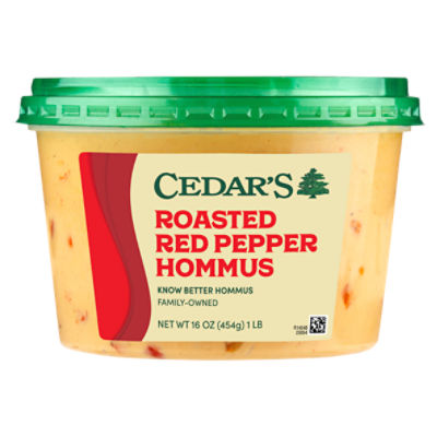 Cedar's Roasted Red Pepper Hommus, 16 oz ShopRite