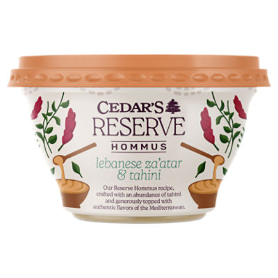 Cedar's Reserve Lebanese Za'atar & Tahini Hommus, 10 oz