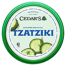 Cedar's Cucumber Garlic Dill Tzatziki, 12 oz, 12 Ounce