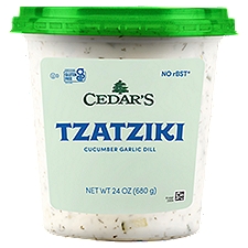 Cedar's Tzatziki, Cucumber Garlic Dill, 24 Ounce