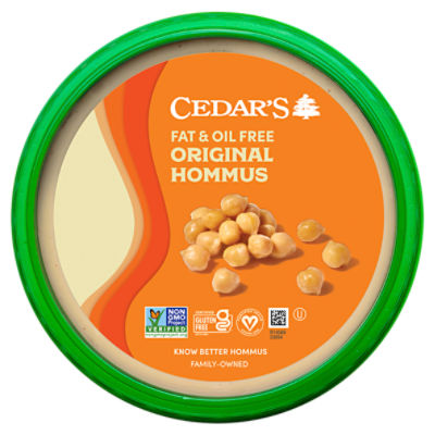 Cedar's Fat & Oil Free Original Hommus, 8 oz