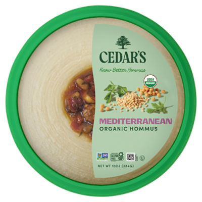 Cedar's Mediterranean Organic Hommus, 10 oz