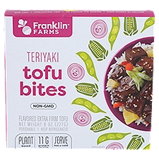 Franklin Farms Flavored Extra Firm Teriyaki Bites Tofu, 8 oz