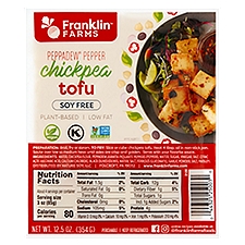 Franklin Farms Peppadew Pepper Soy Free Chickpea Tofu, 12.5 oz, 12.5 Ounce