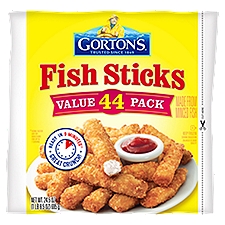 Gorton's Crunchy Breaded Fish Sticks Cut from Real Fish, Wild Caught Fish