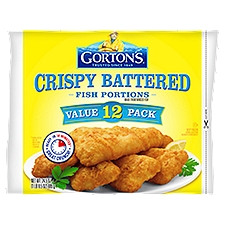 Gorton's Crispy Battered, Fish Portions, 24.5 Ounce