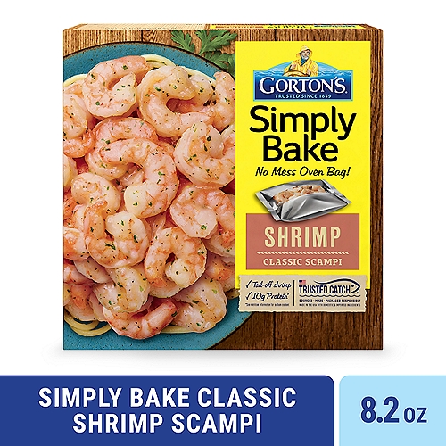 Gorton's Simply Bake Classic Shrimp Scampi with Garlic, Butter, and Parmesan Cheese