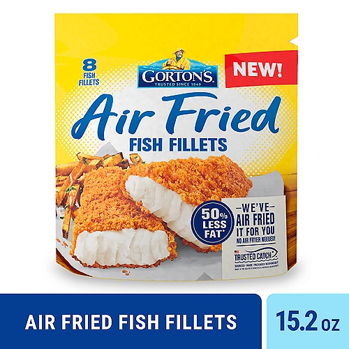 Gorton's Air Fried Fish 100% Whole Fillets, Wild Caught Fish
