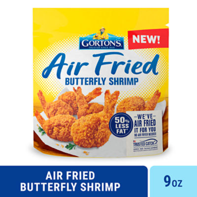 Gorton's Air Fried Butterfly Shrimp 100 Whole Shrimp, Breaded TailOn