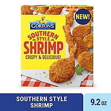 Gorton's Southern Style Shrimp 100% Whole Shrimp, Breaded Tail-On-Shrimp, Frozen, 9.2 Ounce Package, 9.2 Ounce