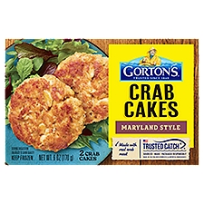 Gorton's Crab Cakes Maryland Style, Real Crab Meat with Onions, Butter, and Seasoning