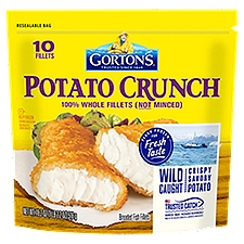 GORTON'S Potato Crunch, Breaded Fish Fillets, 18.2 Ounce