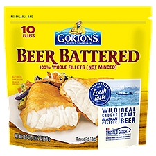 Gorton's Beer Battered Fish 100% Whole Fillets, Wild Caught Alaskan Pollock