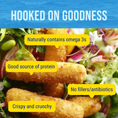 Gorton's Crunchy Breaded Fish Sticks Cut from 100% Whole Fillets