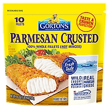 Gorton's Parmesan Crusted Fish 100% Whole Fillets, Wild Caught Alaskan Pollock
