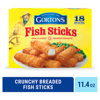 Gorton's Crunchy Breaded Fish Sticks Cut from Real Fish, Wild Caught