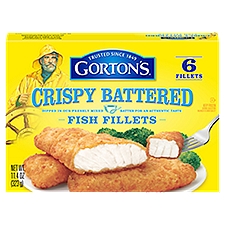 Gorton's Crispy Battered Fish 100% Whole Fillets, Wild Caught Fish