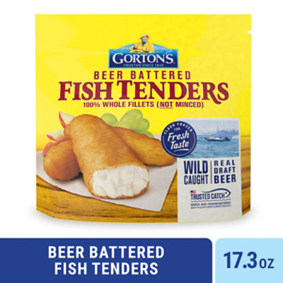 Gorton's Beer Battered Fish Tenders 100% Whole Fish Fillets (Not Minced), Wild Caught Pollock