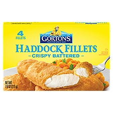 Gorton's Crispy Battered Haddock Fillets, 4 count, 7.6 oz
