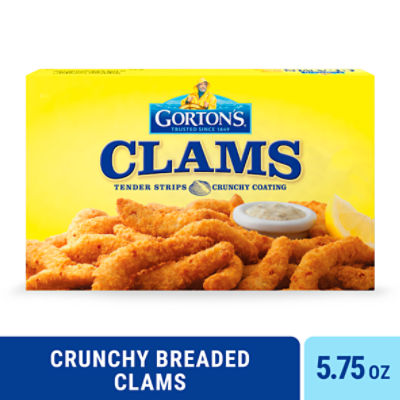 Gorton's Fried Clams Made from Chopped Clams, Breaded Strips with Panko Breadcrumbs, 5.75 Ounce