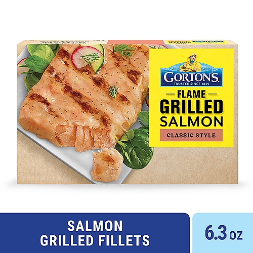 Gorton's Flame Grilled Salmon Classic Style, 100% Wild Caught Salmon