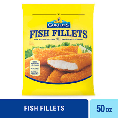 Gorton's Crunchy Breaded Fish 100 Whole Fillets, Wild Caught Pollock