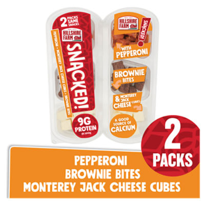 Hillshire Farm® SNACKED! Pepperoni with Brownie Bites and Monterey Jack